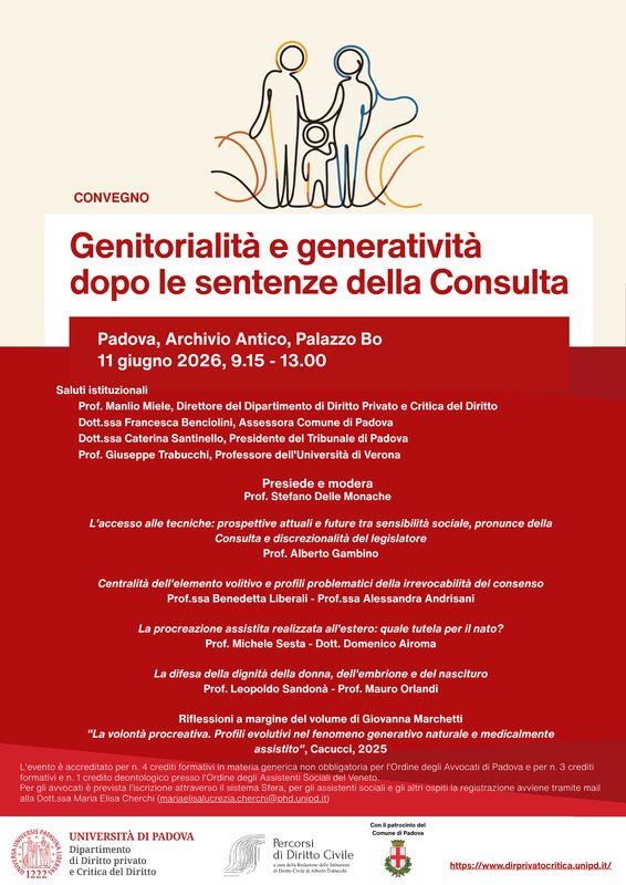 Convegno Genitorialità e Generatività dopo le sentenze della Consulta